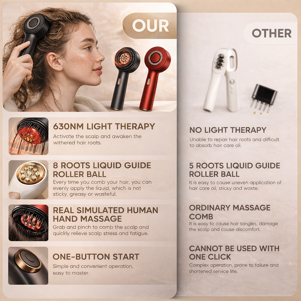 3 in 1 Scalp Massager Hair Growth Hair Oil Applicator