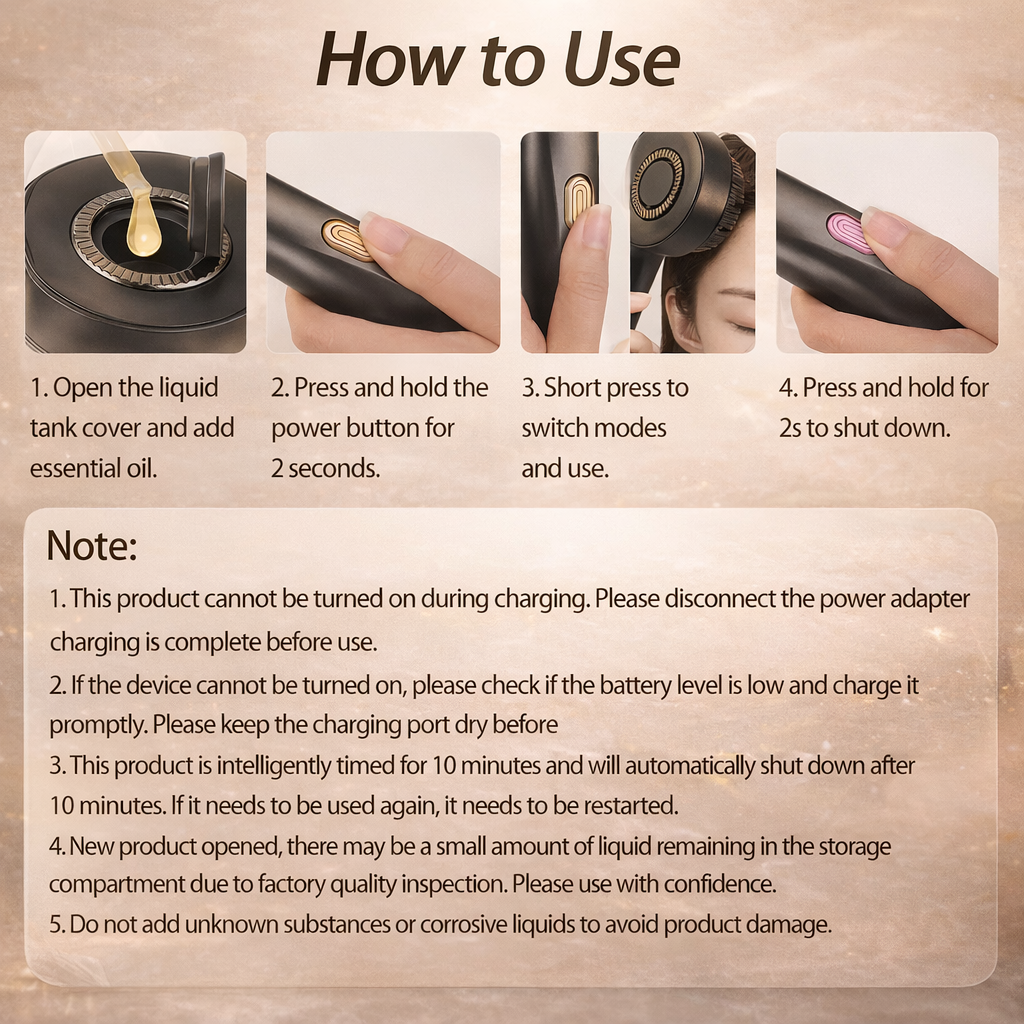 3 in 1 Scalp Massager Hair Growth Hair Oil Applicator