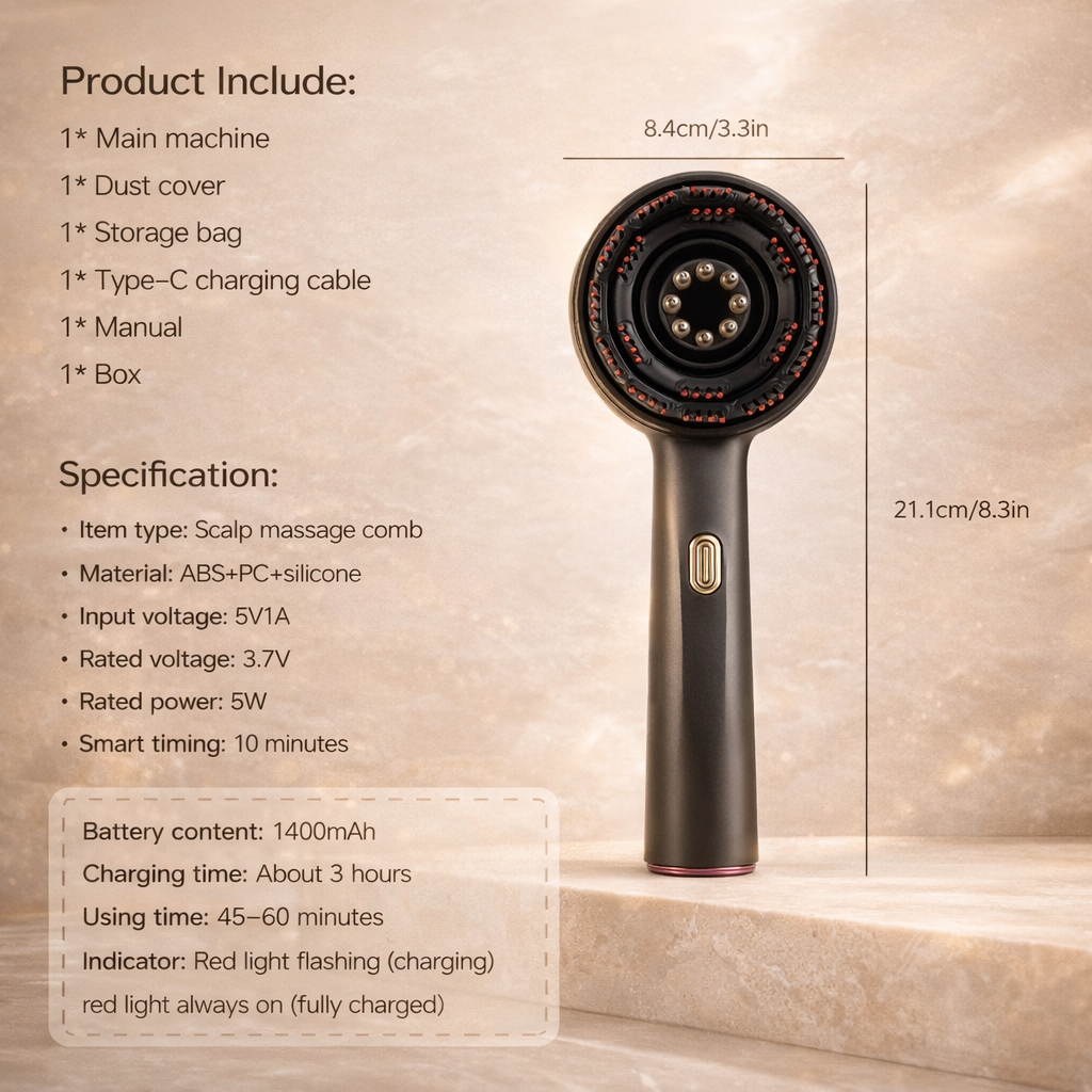 3 in 1 Scalp Massager Hair Growth Hair Oil Applicator