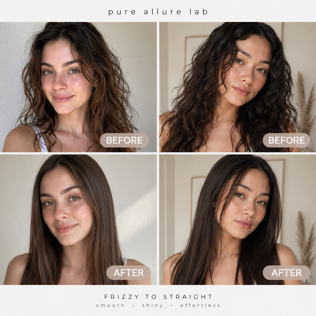 Allure Mini Portable Hair Straightener Brush