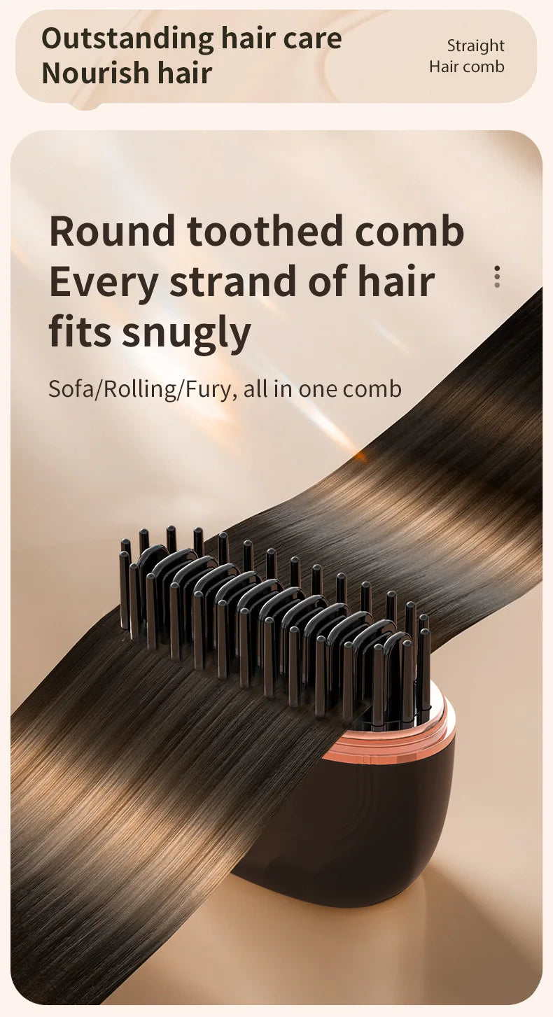 Allure Mini Portable Hair Straightener Brush